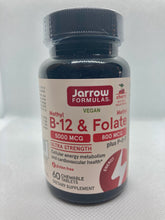 Load image into Gallery viewer, B12 B6 Folate 5000mcg 60 Tablets Jarrow