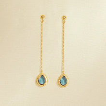 Load image into Gallery viewer, Cerulean Drop Earrings
