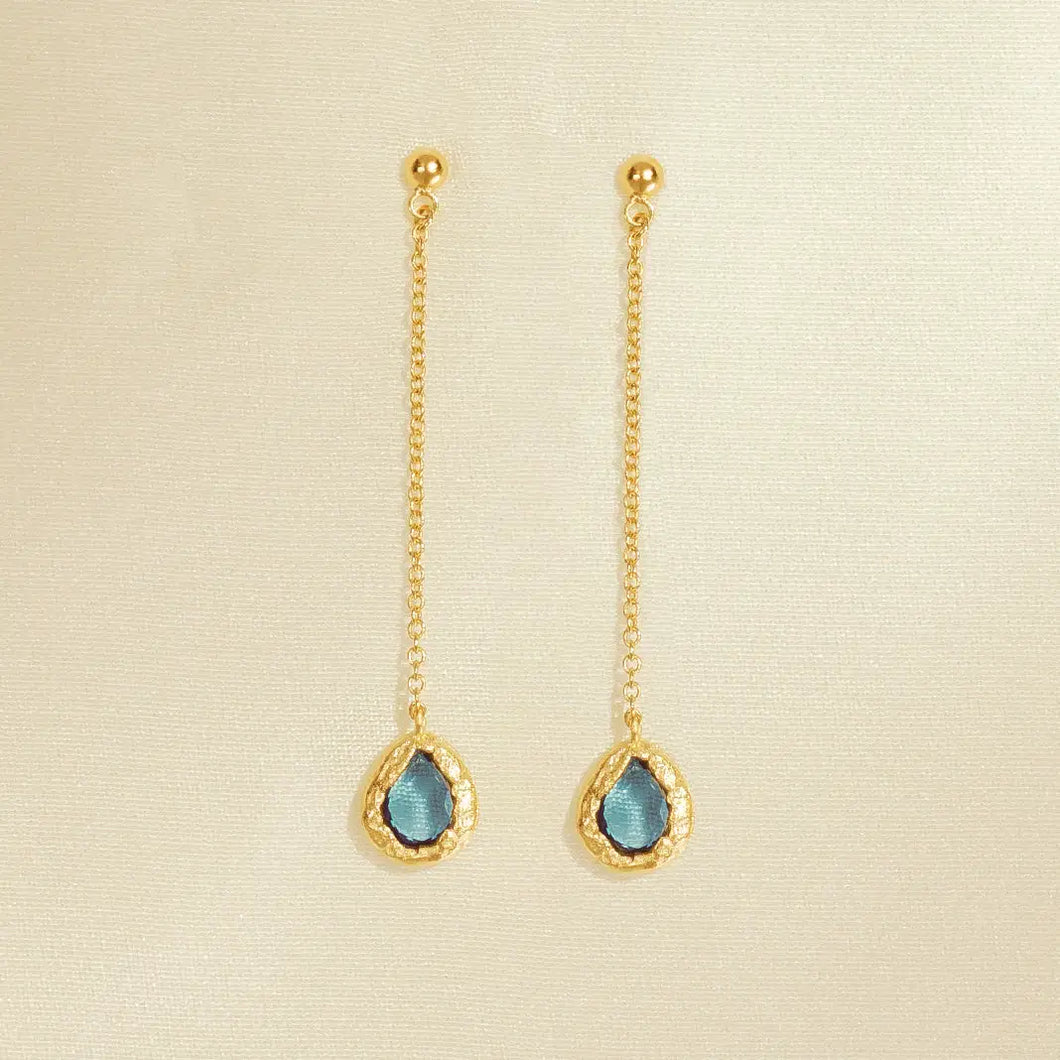 Cerulean Drop Earrings