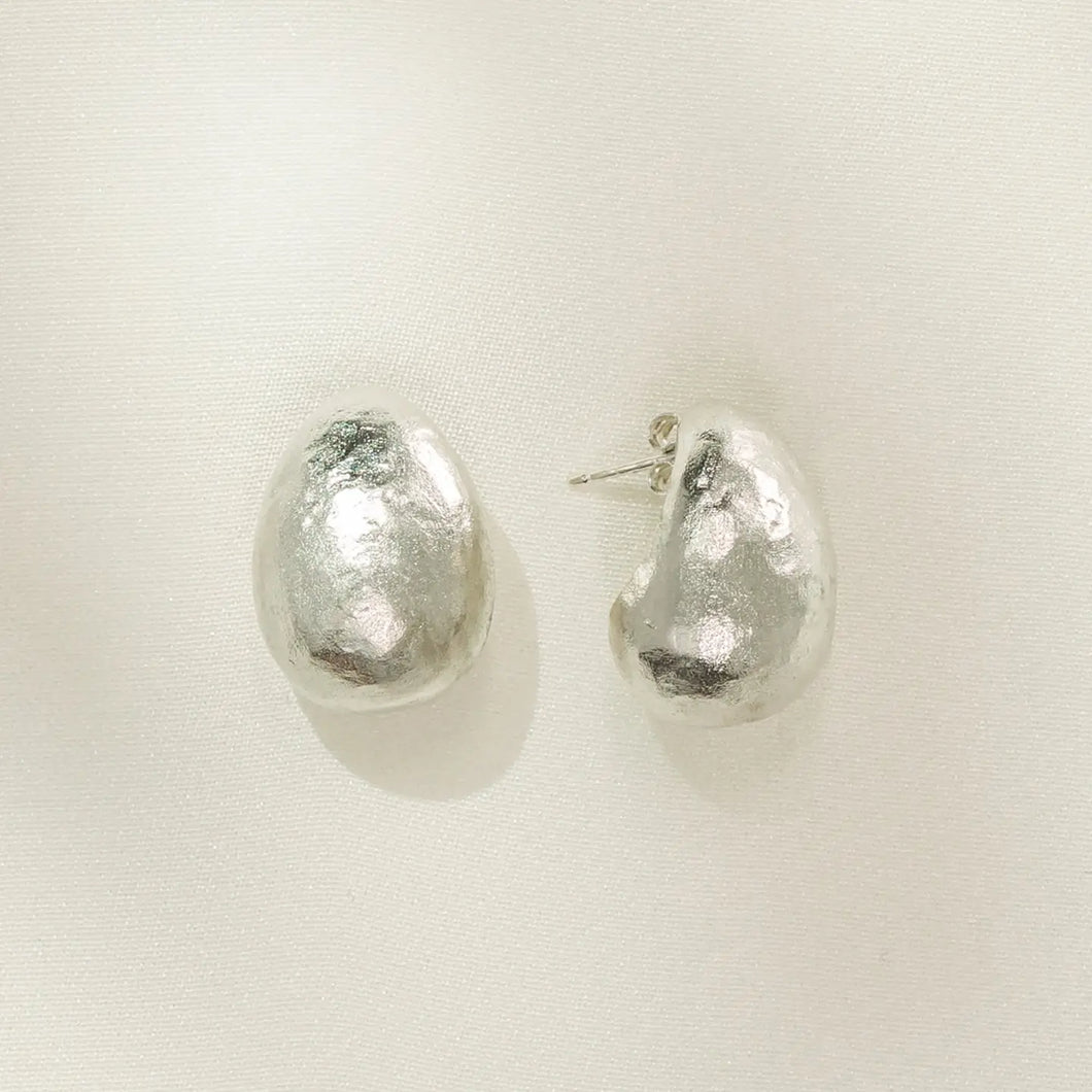 Hammered Silver Studs